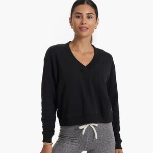 Vuori Sedona Black Crop Sweatshirt XS